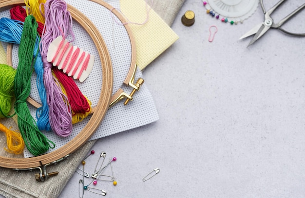 Materiale de broderie, fire și ace